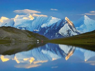 Rush Lake is a high altitude lake located in Nagar Valley, Gilgit-Baltistan, Pakistan near Rush Pari Peak. At 4,694 metres